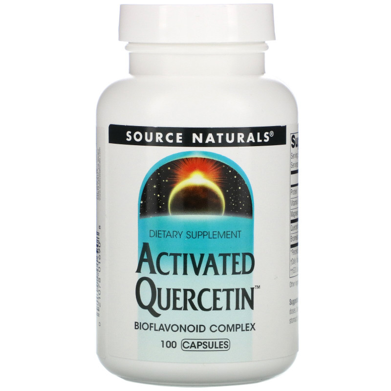 Source Naturals, Активированный кверцетин, 100 капсул