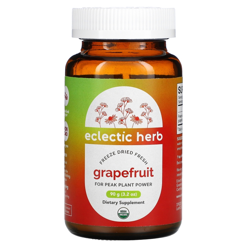 Eclectic Institute, Грейпфрут в порошке, сырой, 3,2 унции (90 г)
