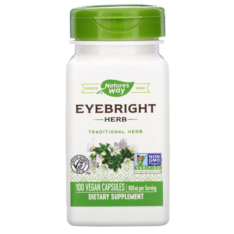 Nature's Way, Eyebright Herb, 430 mg, 100 Veg. Capsules