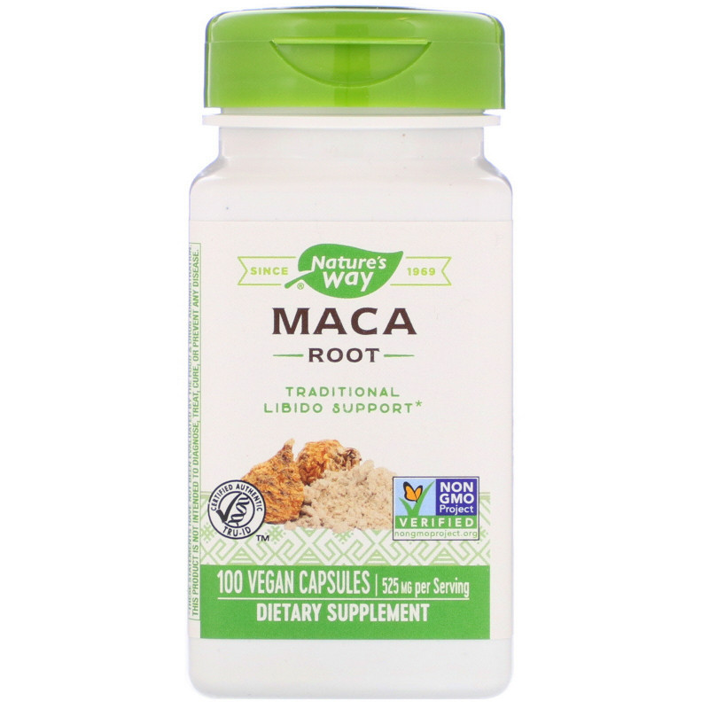 Nature's Way, Maca Root, 525 mg, 100 Vegetarian Capsules