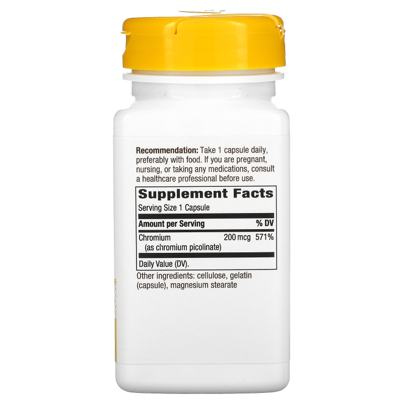 Nature's Way, Пиколинат хрома, 200 мкг, 100 капсул