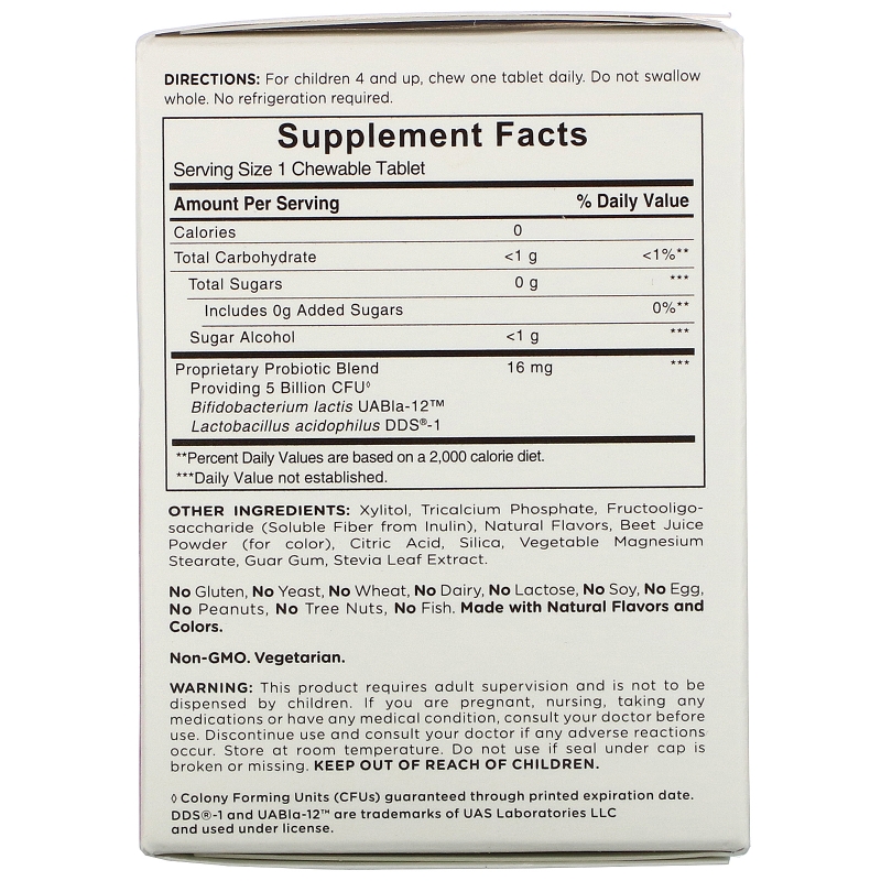 American Health, Probiotic KidChewables, Natural Strawberry Vanilla Flavor, 5 Billion Live Cultures , 30 Chewable Tablets