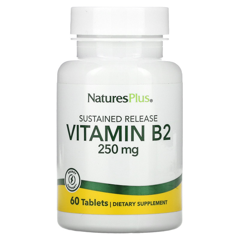 Nature's Plus, Витамин B-2, 250 мг, 60 таблеток