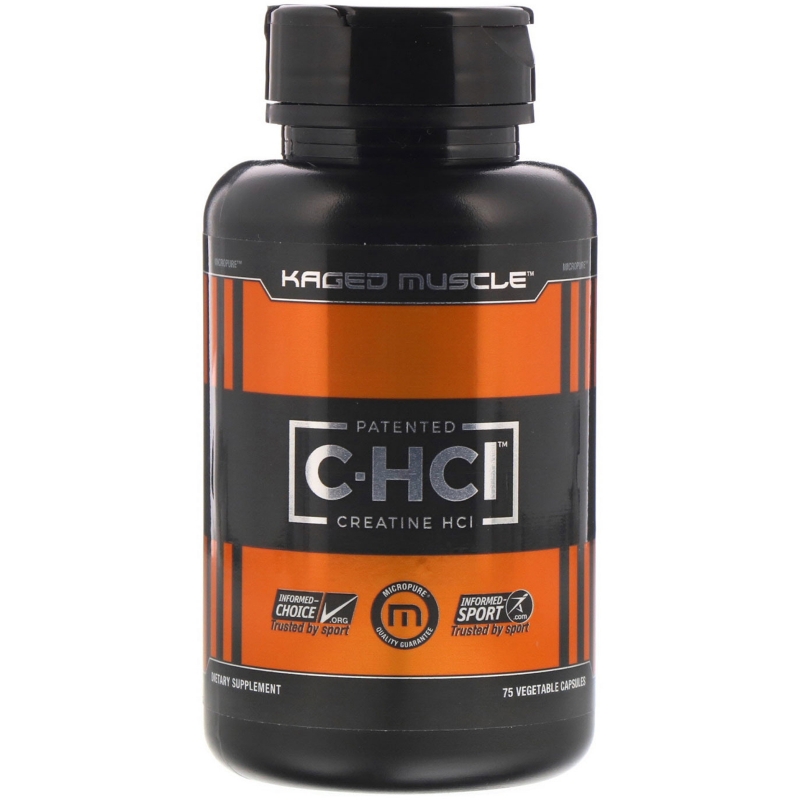 KagedMuscle, Patented C-HCI, 75 Veggie Caps