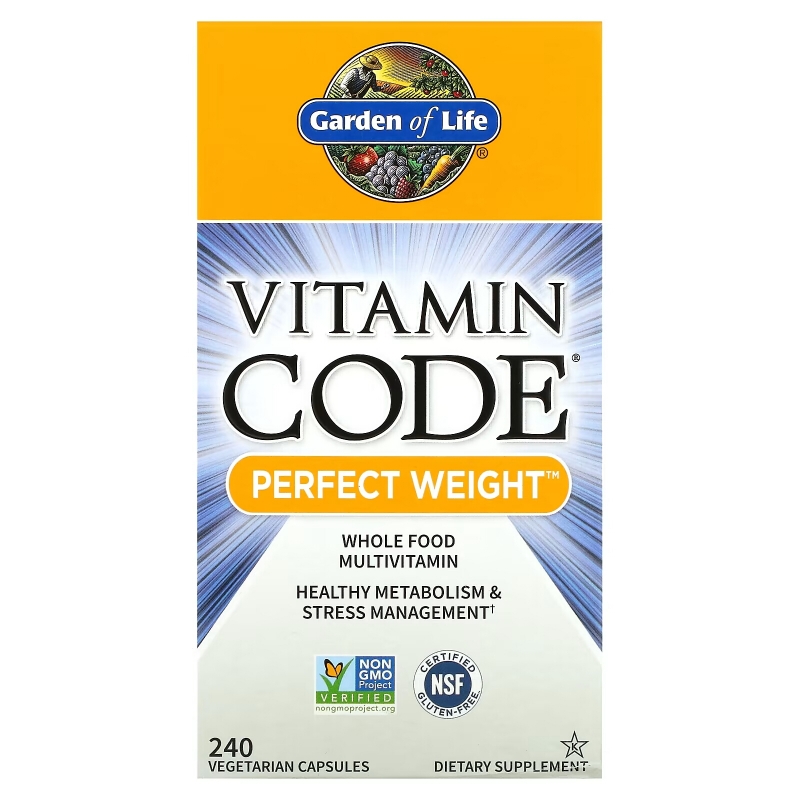 Garden of Life Vitamin Code идеальный вес 240 растительных капсул UltraZorbe