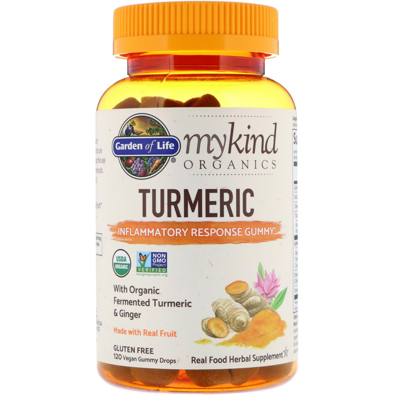 Garden of Life, Garden of Life, MyKind Organics, Turmeric, 120 Vegan Gummy Drops