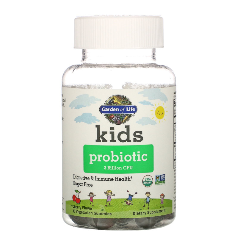 Garden of Life, Kids Probiotic, 3 Billion CFU, Cherry, 30 Vegetarian Gummies