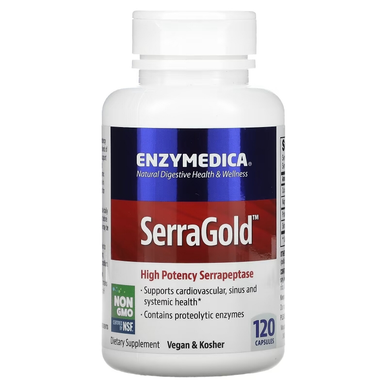 Enzymedica, SerraGold, 120 капсул