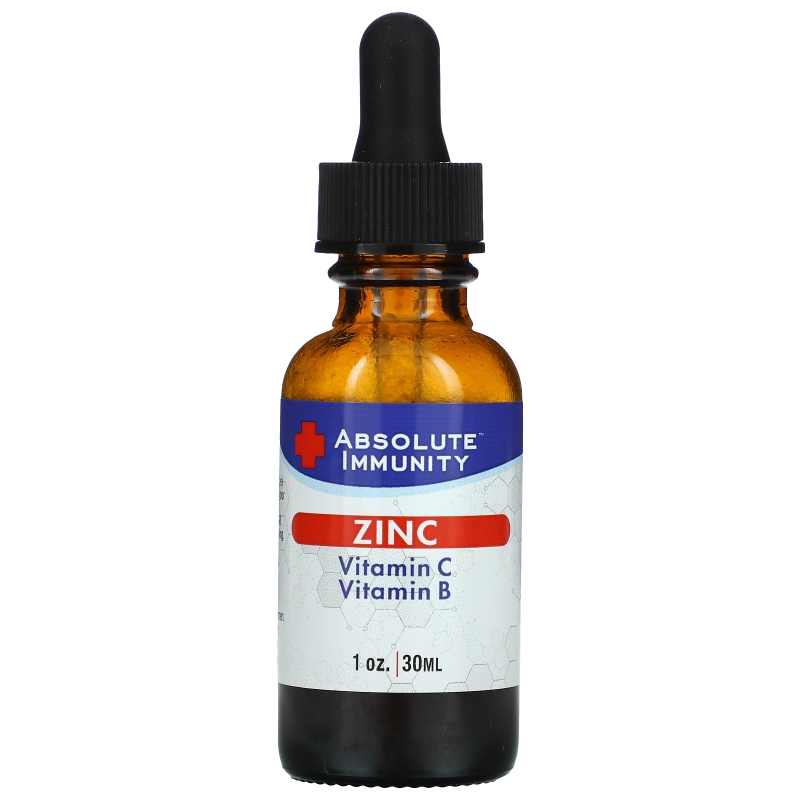 Absolute Nutrition, Immunity, Zinc with Vitamin C & Vitamin B, 1 oz (30 ml)