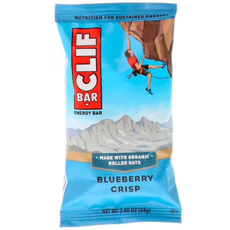 Clif Bar, Energy Bar, Blueberry Crisp, 12 Bars, 2.40 oz (68 g) Each