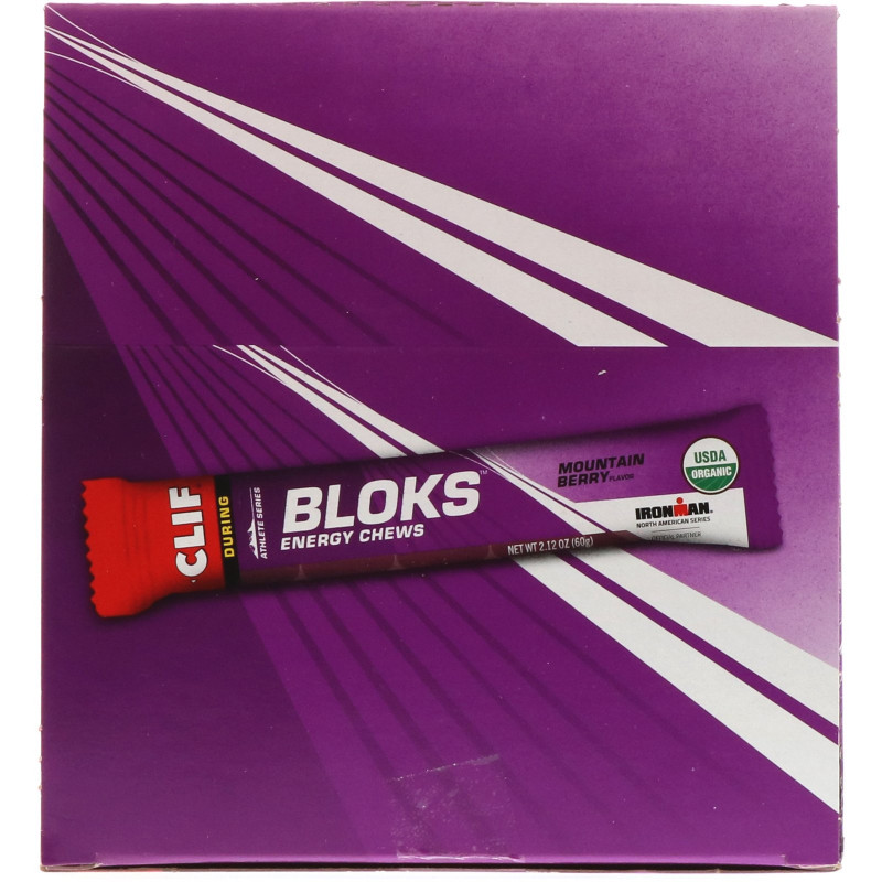 Clif Bar Shot Bloks Energy Chews с Ягодным вкусом 18 пакетов 2.1 унций (60 г) в пакете