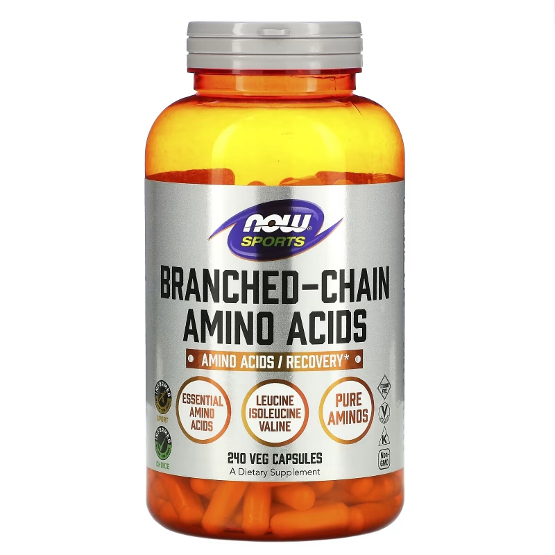 Now Foods, Спорт, аминокислоты с разветвлёнными цепями, 240 капсул