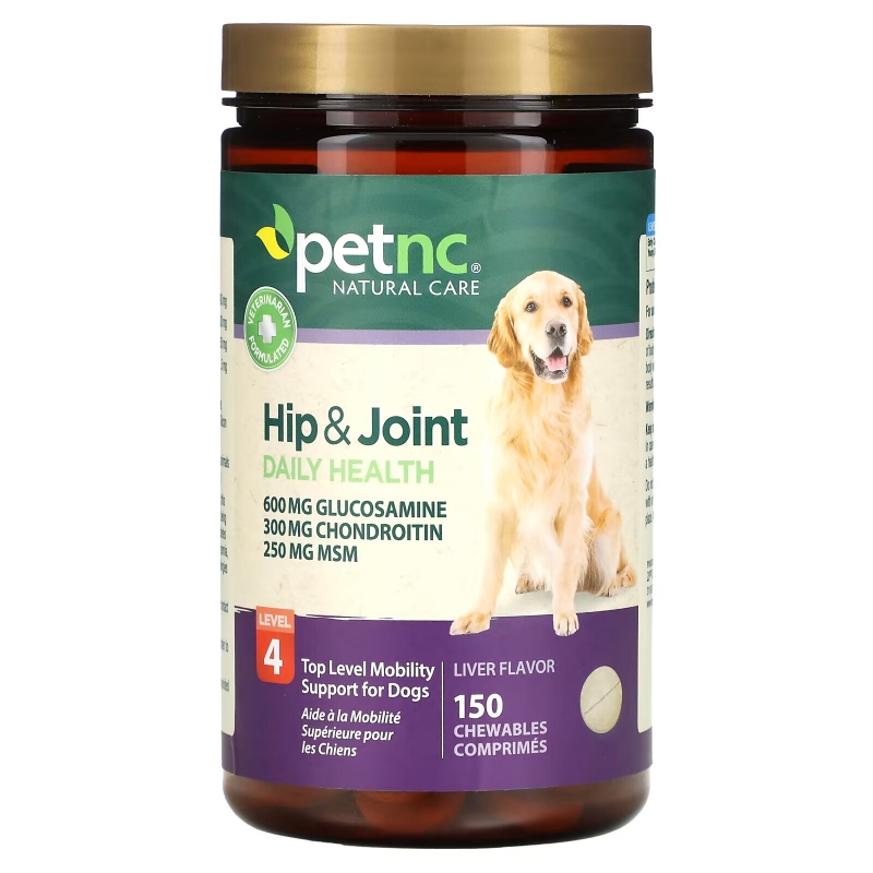 petnc NATURAL CARE, Hip & Joint Daily Health, Level 4, Liver, 150 Chewables