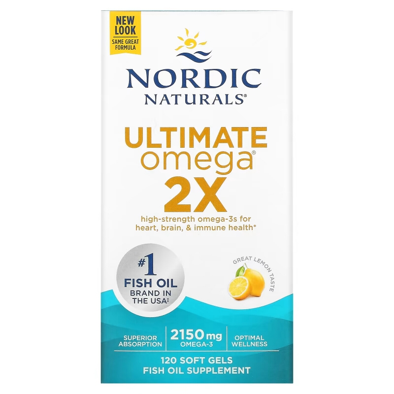 Nordic Naturals, Ultimate Omega 2X, 2150 мг, 120 капсул