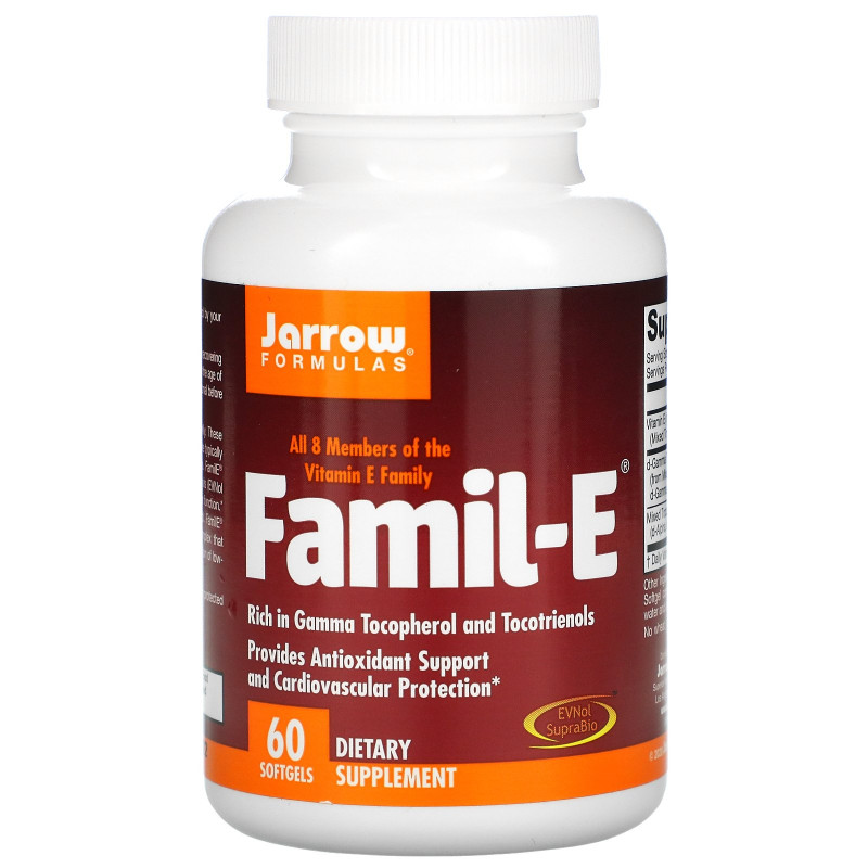 Jarrow Formulas, Famil-E, 60 капсул