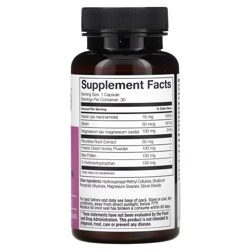 Manuka Doctor, Relax, Magnesium & Niacin + Manuka Honey, 30 Capsules