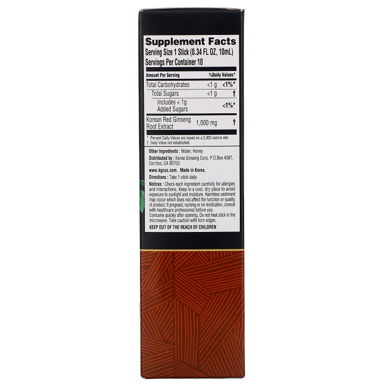 Cheong Kwan Jang, Koreselect, Energy, 10 Sticks, 0.34 fl oz (10 ml) Each