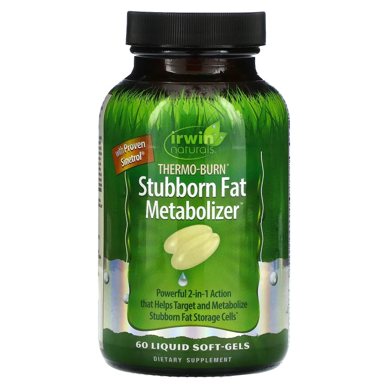 Irwin Naturals, Thermo-Burn Stubborn Fat Metabolizer, 60 Liquid Soft-Gels