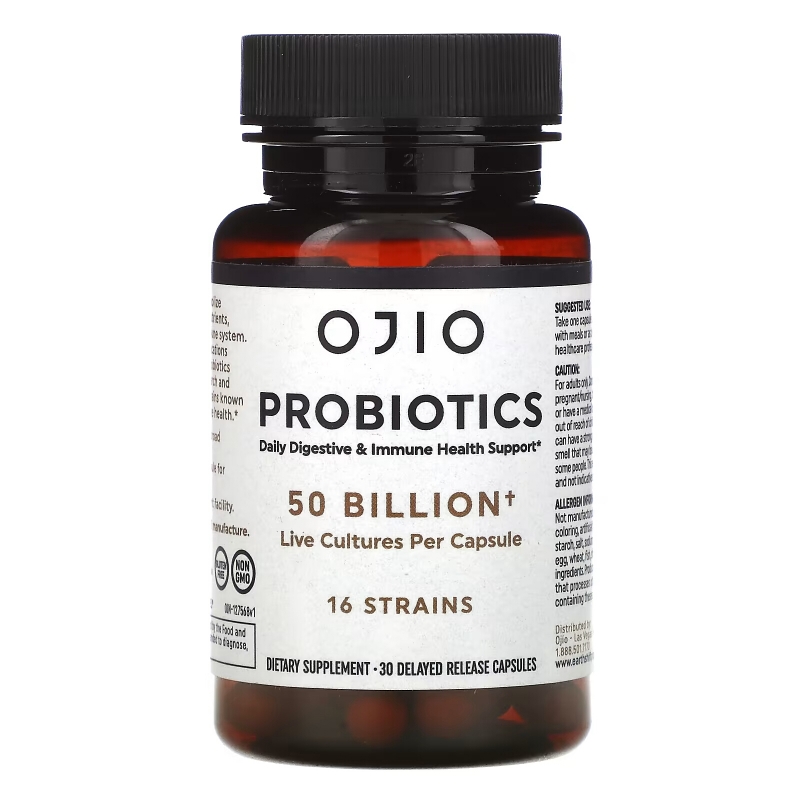 Ojio, Probiotics, 50 Billion, 30 Delayed Release Capsules