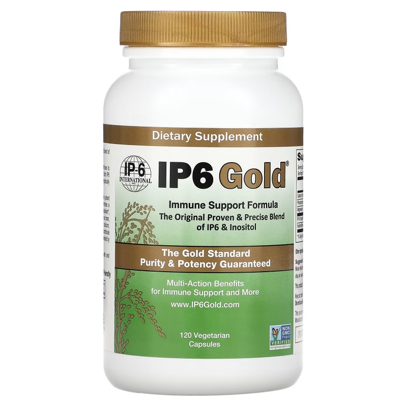 IP-6 International, IP6 Gold, Immune Support Formula, 120 Vegetarian Capsules