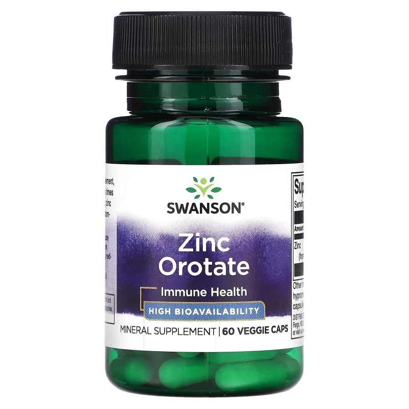 Swanson, Zinc Orotate, 60 Veggie Caps