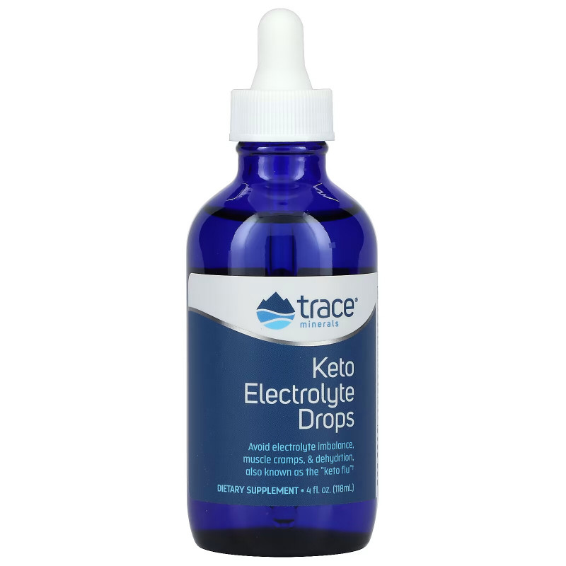 Trace Minerals Research, Keto Electrolyte Drops, 4 oz (118 ml)