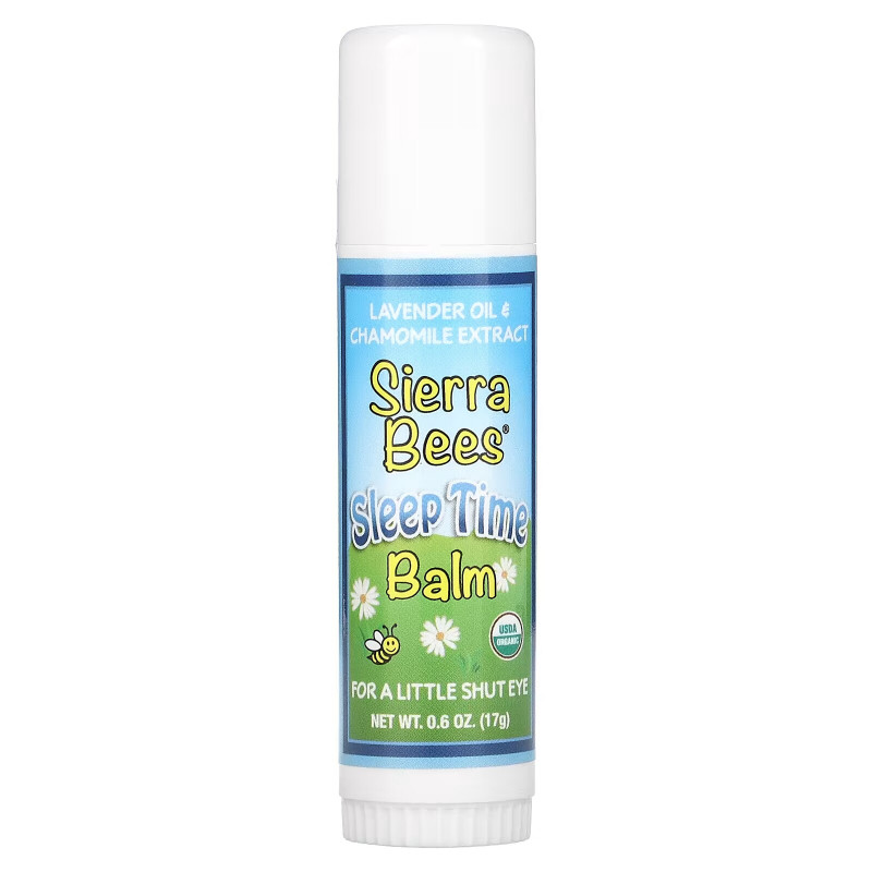 Sierra Bees, Sleep Time Balm Stick, Lavender & Chamomile, 0.6 oz (17 g)